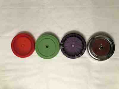 Lot Of 4 Starbucks Cold To Go Tumbler Cup Lid Purple Green Red Silver EUC - Sold on eBay Dec, 16th 2019 for $25.00