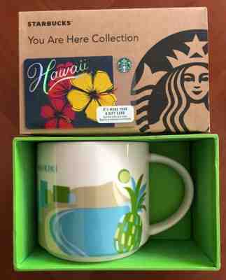 STARBUCKS MUG YOU ARE HERE COLLECTION 14 OZ Coffee Mug Waikiki & GIFT CARD NEW - Sold on eBay Dec, 16th 2019 for $49.50