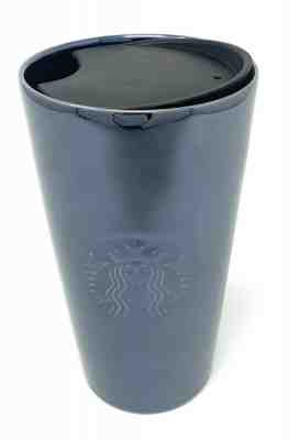 Starbucks Gloss Black Traveler Tumbler Coffee Mug With Recessed Logo - 12 oz - Sold on eBay Dec, 16th 2019 for $25.99
