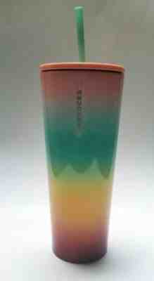 Starbucks Summer 2019 Pride Pastel Rainbow Venti 24oz Stainless Steel Tumbler~! - Sold on eBay Dec, 16th 2019 for $35.00