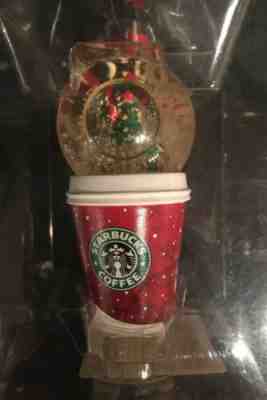 Starbucks Snow Globe Coffee Cup Christmas Ornament 2007 Mint in Box - Sold on eBay Dec, 16th 2019 for $28.00