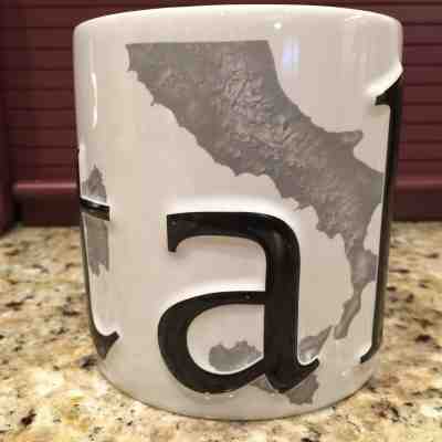 Starbucks Barista Italian Coffee Cup Mug Italia 3D La Dolce Vita 2002  - Sold on eBay Dec, 16th 2019 for $22.48
