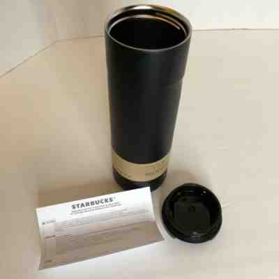 New Starbucks Matte Black FlipTop Stainless Steel Vacuum Insulated Tumbler 20oz. - Sold on eBay Dec, 16th 2019 for $42.95