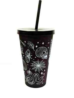 Starbucks 2019 Halloween Skull Pumpkin Spider Tumbler 16oz Purplish Black - Sold on eBay Dec, 16th 2019 for $54.95