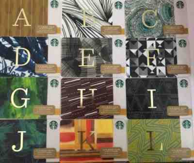 2014 US STARBUCKS CARD ALPHABET LETTERS SET A TO Z 26 GIFT CARDS,NO VALUE - Sold on eBay Dec, 16th 2019 for $24.99