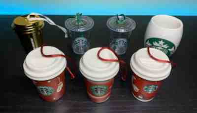 Starbucks Cups Christmas Ornaments Lot (7 Total) - Excellent! - Sold on eBay Dec, 16th 2019 for $18.99