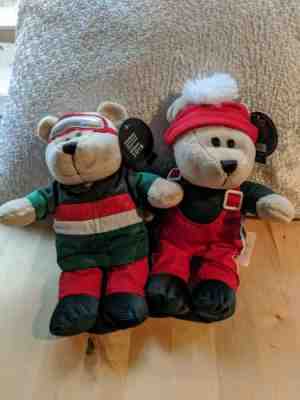 2 Starbucks Bearista Bears Plush 2019 Christmas Limited Edition New 10" Tall - Sold on eBay Dec, 16th 2019 for $38.17