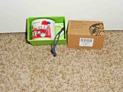 Starbucks ENGLAND mini coffee mug ornament YAH You Are Here NIB  Adorable! - Sold on eBay Dec, 16th 2019 for $17.00