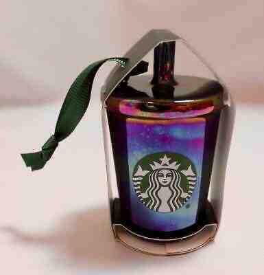 2019 Starbucks Ceramic Iridescent Cup Christmas Tree Ornament Stocking Stuffer - Sold on eBay Dec, 16th 2019 for $15.95