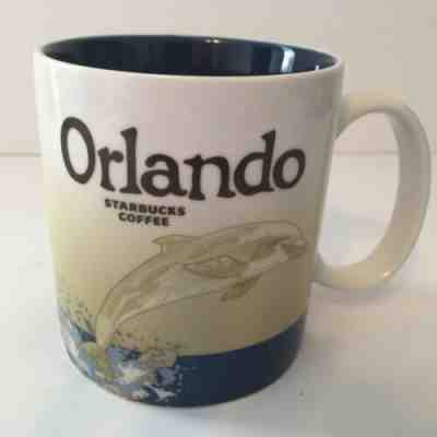 Starbucks Orlando Florida 2011 Collectors Coffee Cup Icon Mug Dolphin Souvenir - Sold on eBay Dec, 16th 2019 for $16.88