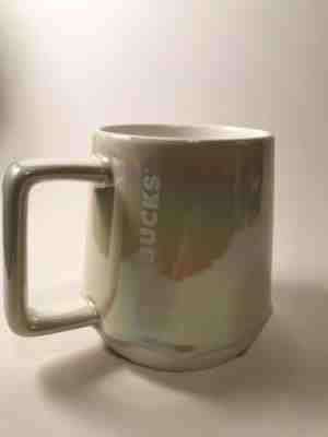 NEW Starbucks 2019 Holiday IRIDESCENT Ceramic Mug PEARL MELT DRIP 12 OZ - Sold on eBay Dec, 16th 2019 for $24.98