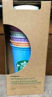 Starbucks Coffee Reuseable Hot Cups - Variety 5 Pack - Marble Non Color Changing - Sold on eBay Dec, 16th 2019 for $35.00