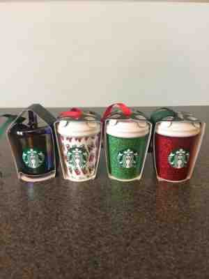 Starbucks Ceramic Ornament Christmas 2019 Lot Of 4. Brand New - Sold on eBay Dec, 16th 2019 for $40.00