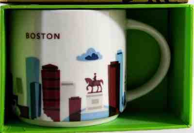Starbucks "Your are here Mug" Boston 14 oz. NEW - Sold on eBay Dec, 16th 2019 for $17.00