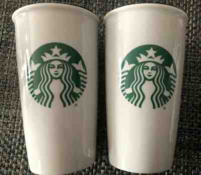 Starbucks  2016 Ceramic CUP 16oz HOT COLD TUMBER Set Of 2 NWT - Sold on eBay Dec, 16th 2019 for $28.00