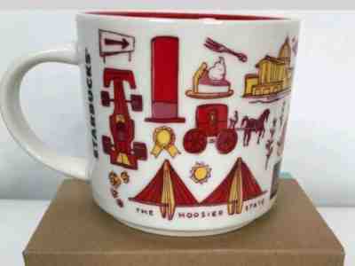Starbucks Coffee Mug 14 oz. Indiana Been There Series Mug 2018 Cup Indianapolis - Sold on eBay Dec, 16th 2019 for $16.97