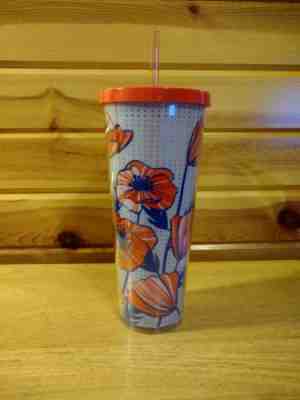 Starbucks 2017 Cold Drink Tumbler Poppy 24 oz. - Sold on eBay Dec, 16th 2019 for $25.00