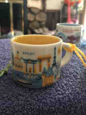 Disney Starbucks EPCOT YOU ARE HERE 2oz. Mug - Demi Tasse- Ornament NEW IN BOX  - Sold on eBay Dec, 16th 2019 for $15.99