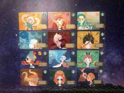 CS1971 2019 China Starbucks coffee Zodiac gift cards ?100 12pcs - Sold on eBay Dec, 16th 2019 for $49.99