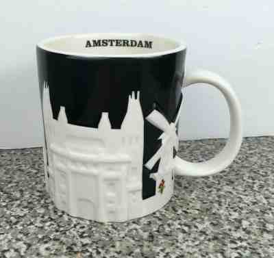 Starbucks 2011 AMSTERDAM Skyline City Relief Collector Series 16 oz Mug Cup Rare - Sold on eBay Dec, 16th 2019 for $49.99
