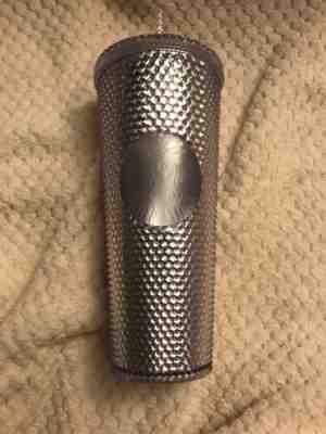 NEW STARBUCKS 2019 PLATINUM BLING STUDDED Cold Cup Tumbler WINTER HOLIDAY Venti - Sold on eBay Dec, 16th 2019 for $20.50
