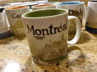 Starbucks MONTREAL Icon Series Mug 2012 MIC, new w SKU, 16 oz Discontinued - Sold on eBay Dec, 16th 2019 for $39.95