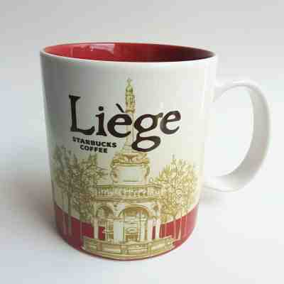 Original Starbucks City Mug 16 oz Global icon LIEGE, BELGIUM series 2016 - Sold on eBay Dec, 16th 2019 for $22.95