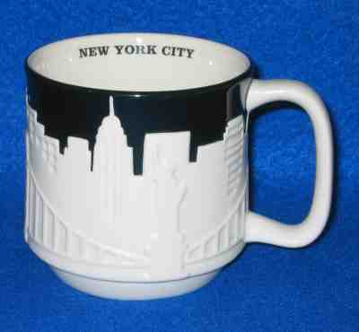 2010 STARBUCKS NEW YORK CITY RELIEF MUG 18oz - - Sold on eBay Dec, 16th 2019 for $15.00