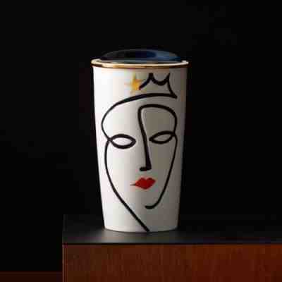 2015 Starbucks Anniversary Mermaid Double Wall Traveler Mug - Siren Golden Crown - Sold on eBay Dec, 15th 2019 for $34.95