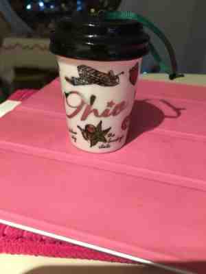 Starbucks Ohio Christmas Ornament 2017 Holiday Porcelain Coffee Cup State - Sold on eBay Dec, 15th 2019 for $25.00