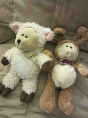 Starbucks COFFEE BEARISTA BEAR BEAN BAG PLUSH EASTER BUNNY RABBIT & LAMB LOT 2 - Sold on eBay Dec, 15th 2019 for $18.00