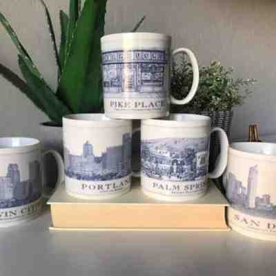 starbucks city collectors coffee mugs set of 5 - Sold on eBay Dec, 15th 2019 for $120.00