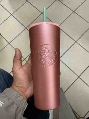 Starbucks NEW & RARE 24oz Glitter Gradient Rose Gold Pink Cold Cup/Tumbler 2019 - Sold on eBay Dec, 15th 2019 for $30.00
