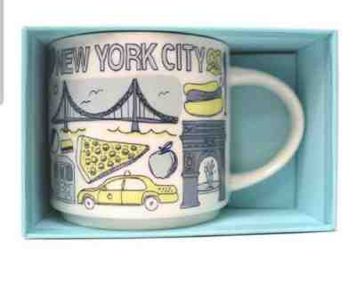 New Starbucks NEW YORK CITY Been There Series Global Collection 14oz Mug Blue - Sold on eBay Dec, 15th 2019 for $24.99