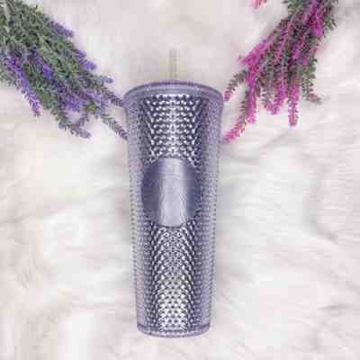 Starbucks 2019 BLING PLATINUM Silver Studded Tumbler Venti 24oz Holiday - Sold on eBay Dec, 15th 2019 for $35.00