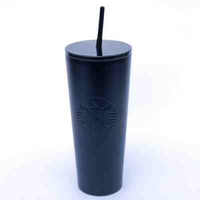 Starbucks Matte Black Stainless Steel Travel Tumbler Cold Cup 24 oz Venti NEW - Sold on eBay Dec, 15th 2019 for $47.95