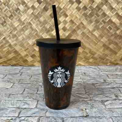 Starbucks 16 oz Grande Mocha Swirl Tortoise Shell Acrylic Cold Cup Tumbler NEW - Sold on eBay Dec, 15th 2019 for $25.50
