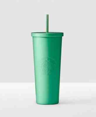 New Starbucks Seafoam Green Stainless Steel Cold Cup 24 Oz Double Wall Tumbler - Sold on eBay Dec, 15th 2019 for $47.88