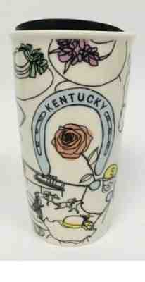 Starbucks Kentucky Derby Limited Edition Ceramic Travel Tumbler Double Wall - Sold on eBay Dec, 15th 2019 for $53.99