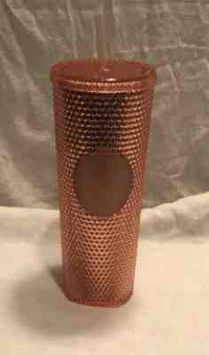 Starbucks Iridescent Rose Gold Studded Venti Cup 24oz. Tumbler - Sold on eBay Dec, 15th 2019 for $46.00