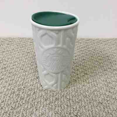 STARBUCKS Cable Knit Sweater Ceramic Travel Mug Tumbler No Splash Lid 2016  NEW - Sold on eBay Dec, 15th 2019 for $34.99