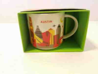 NIB With SKU STARBUCKS  AUSTIN,  USA You Are Here  14 Oz Mug. Rare - Sold on eBay Dec, 15th 2019 for $27.99