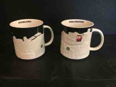 Starbucks Auckland and Wellington relief mugs - Sold on eBay Dec, 14th 2019 for $200.00