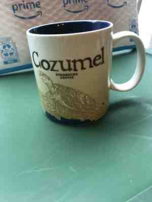 Starbucks Cozumel Global Icon Coffee Mug Sea Turtle Mexico 16 oz 2014 - Sold on eBay Dec, 14th 2019 for $18.99