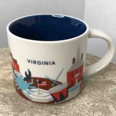 STARBUCKS VIRGINIA, USA You Are Here (YAH) 14 Oz Mug With SKU - Sold on eBay Dec, 14th 2019 for $21.00