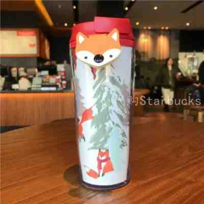 New Starbucks China 2017 Christmas Fantasy World Of Fox Tumbler 12oz - Sold on eBay Dec, 14th 2019 for $28.88