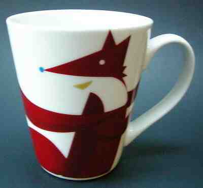 Starbucks Mug Coffee Tea Cup Red White Bird Fox Collectible 2012 - Sold on eBay Dec, 14th 2019 for $27.89