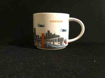 Starbucks City Coffee Mug Cup Chicago You Are Here Collection 14oz - Sold on eBay Dec, 17th 2019 for $17.99