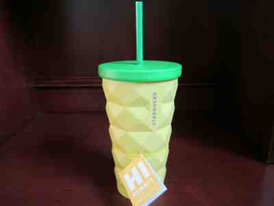 Starbucks Hawaii Yellow Pineapple Cold Cup Metal Tumbler ~ NEW ~ HI Collection - Sold on eBay Dec, 13th 2019 for $44.00