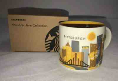 Starbucks You Are Here PITTSBURGH Coffee Mug Cup Collection 2016 14 oz NEW - Sold on eBay Dec, 13th 2019 for $29.99
